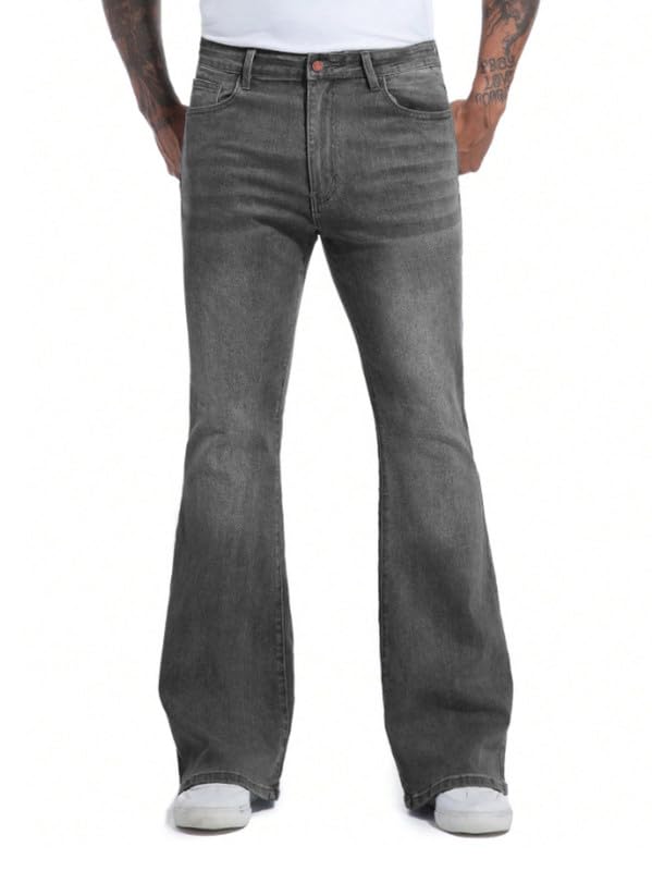ben martin men’s bootcut bell bottom jeans || flared denim jean for men