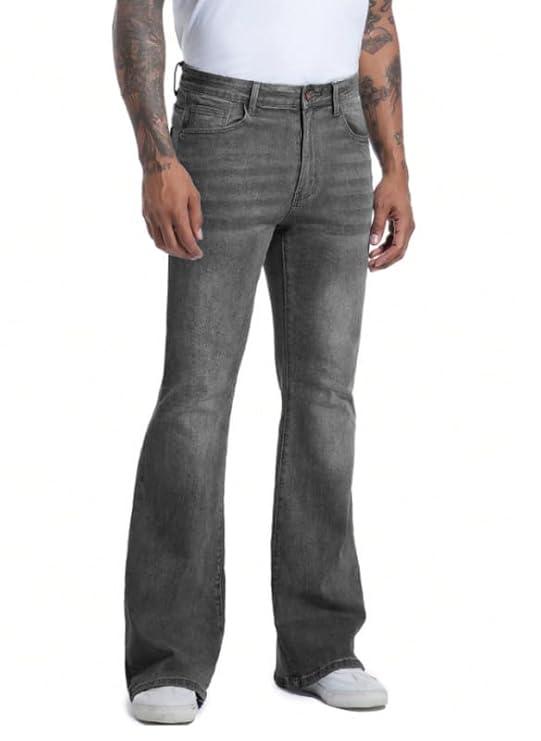 ben martin men’s bootcut bell bottom jeans || flared denim jean for men