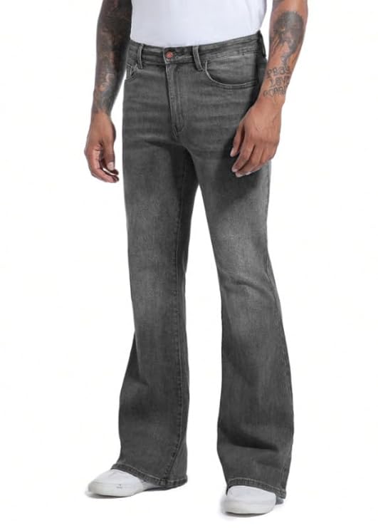 ben martin men’s bootcut bell bottom jeans || flared denim jean for men